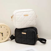 Grace Quilted White Cross Body Bags